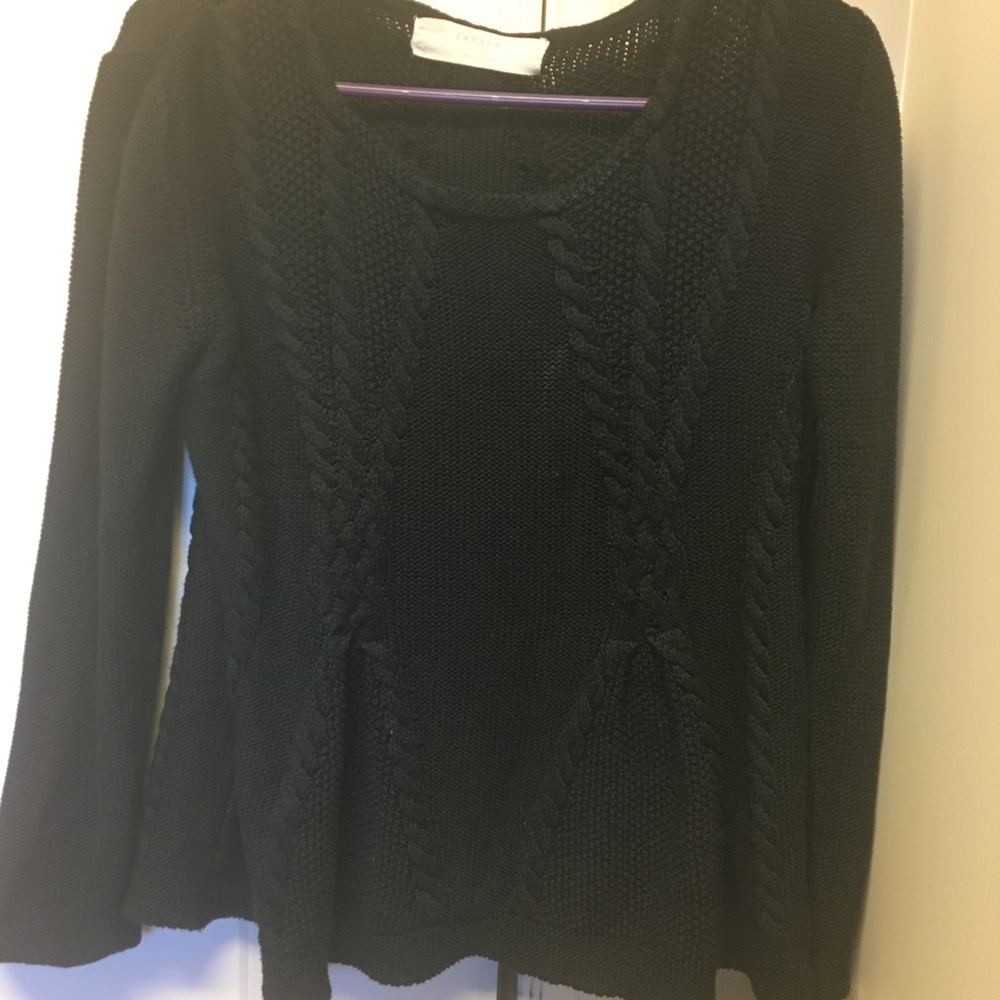 Zara Knit Peplum Sweater
